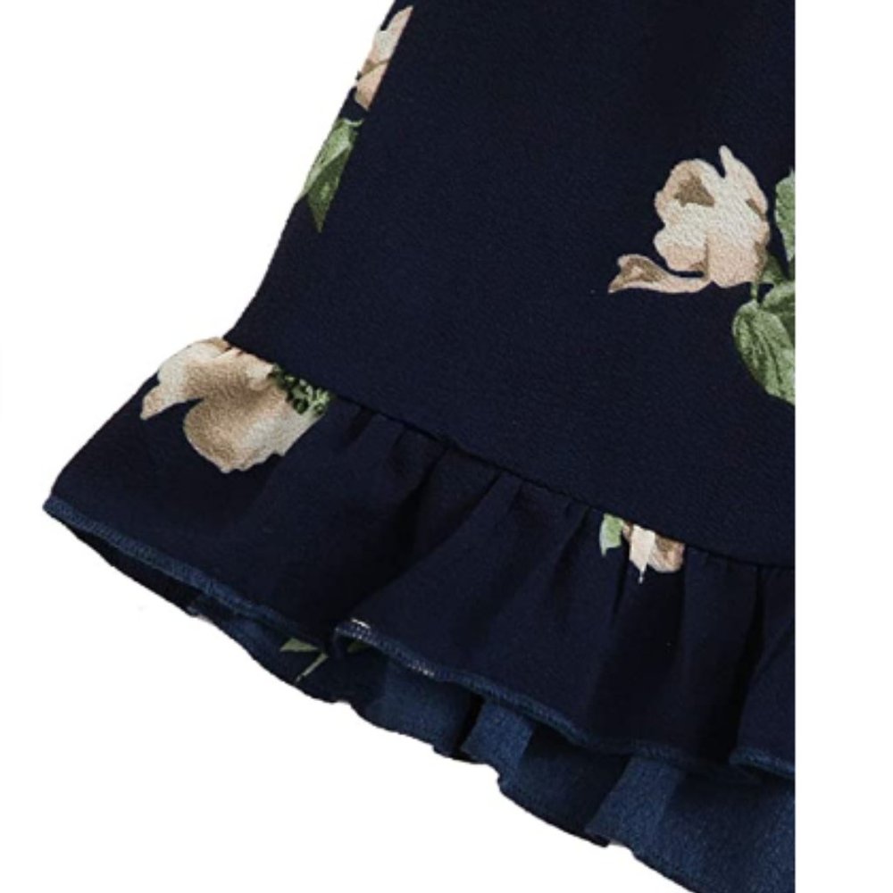Women's 2 Piece Boho Floral Print Crop Top+Shorts - Picture 5 of 7